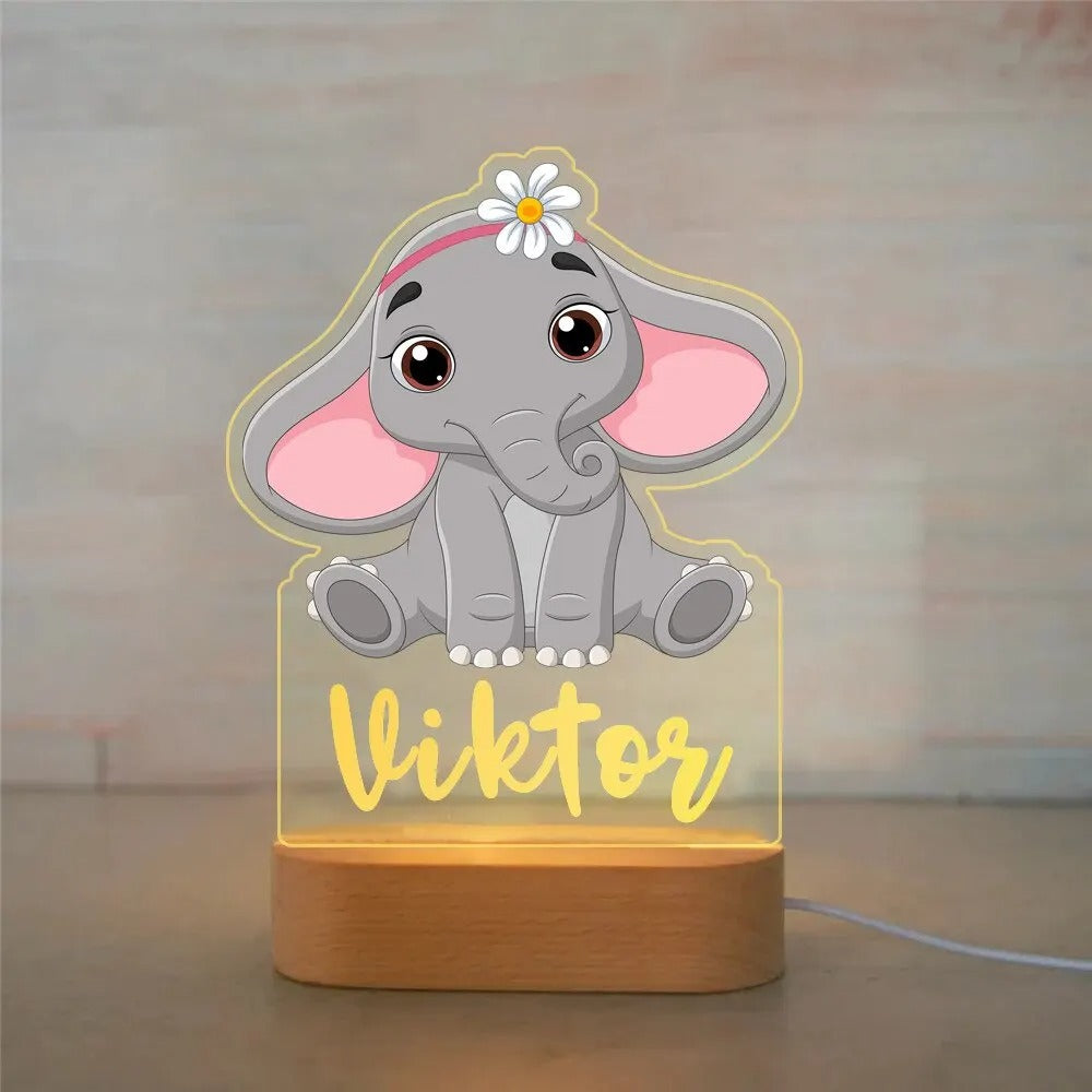 Personalised Baby Night Light