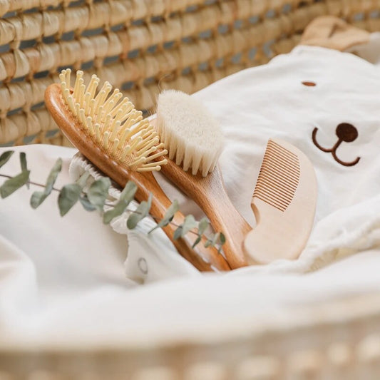 Personalised Baby Hairbrush, Comb & Head Massager Set