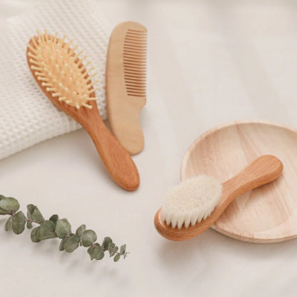 Personalised Baby Hairbrush, Comb & Head Massager Set