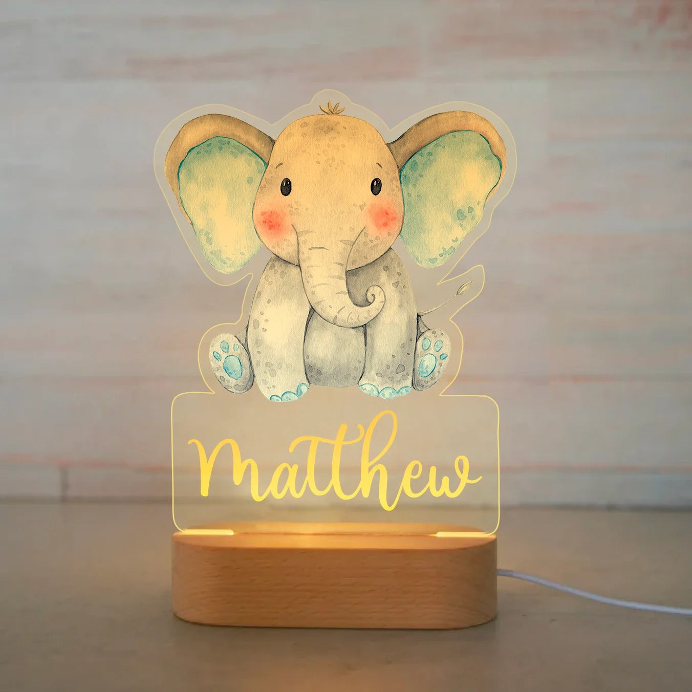 Personalised Baby Night Light