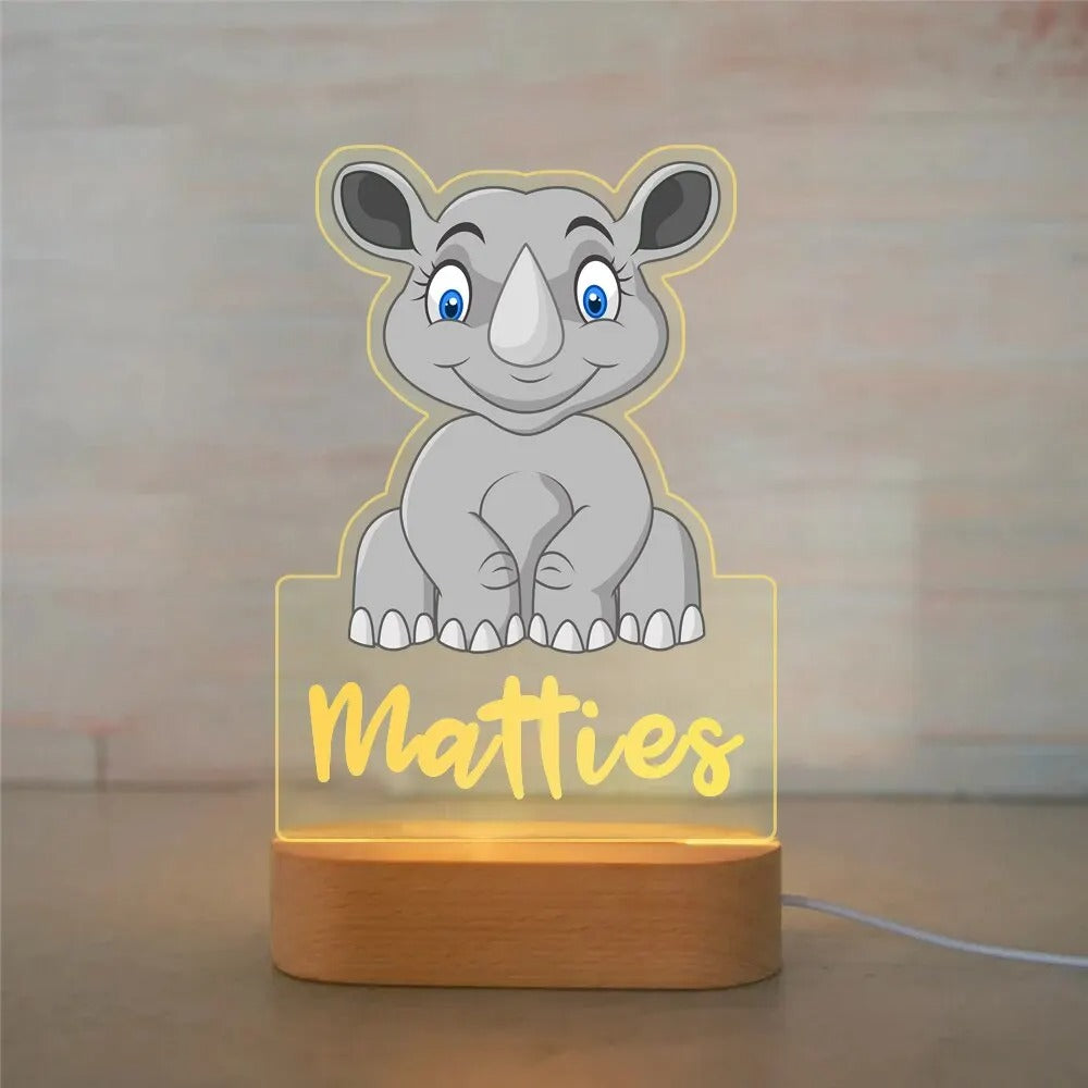 Personalised Baby Night Light